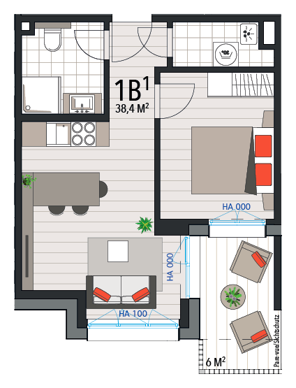 Appartement 1B