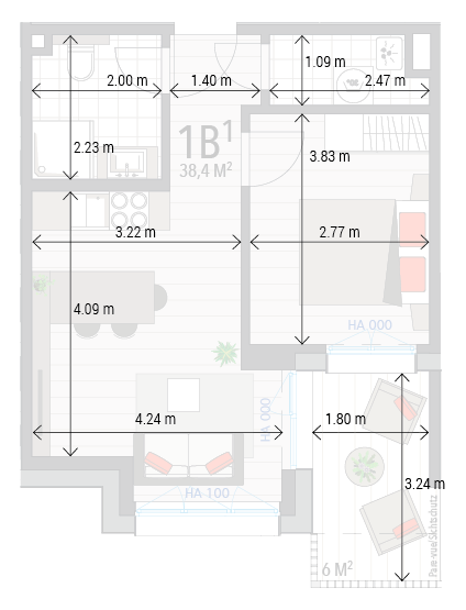 Appartement 1B